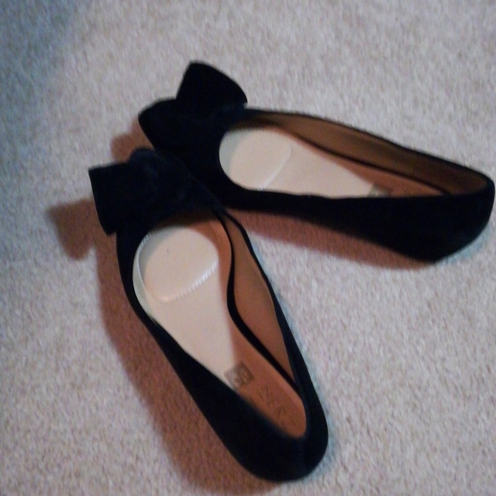 Naturalizer Women's Black Ballet Flats Velvet